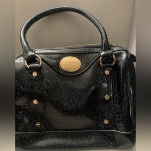 Gently used black with sparkles transparent Bodhi satchel handbag